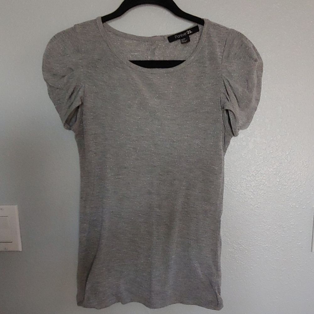 Forever 21 Silver Blouse